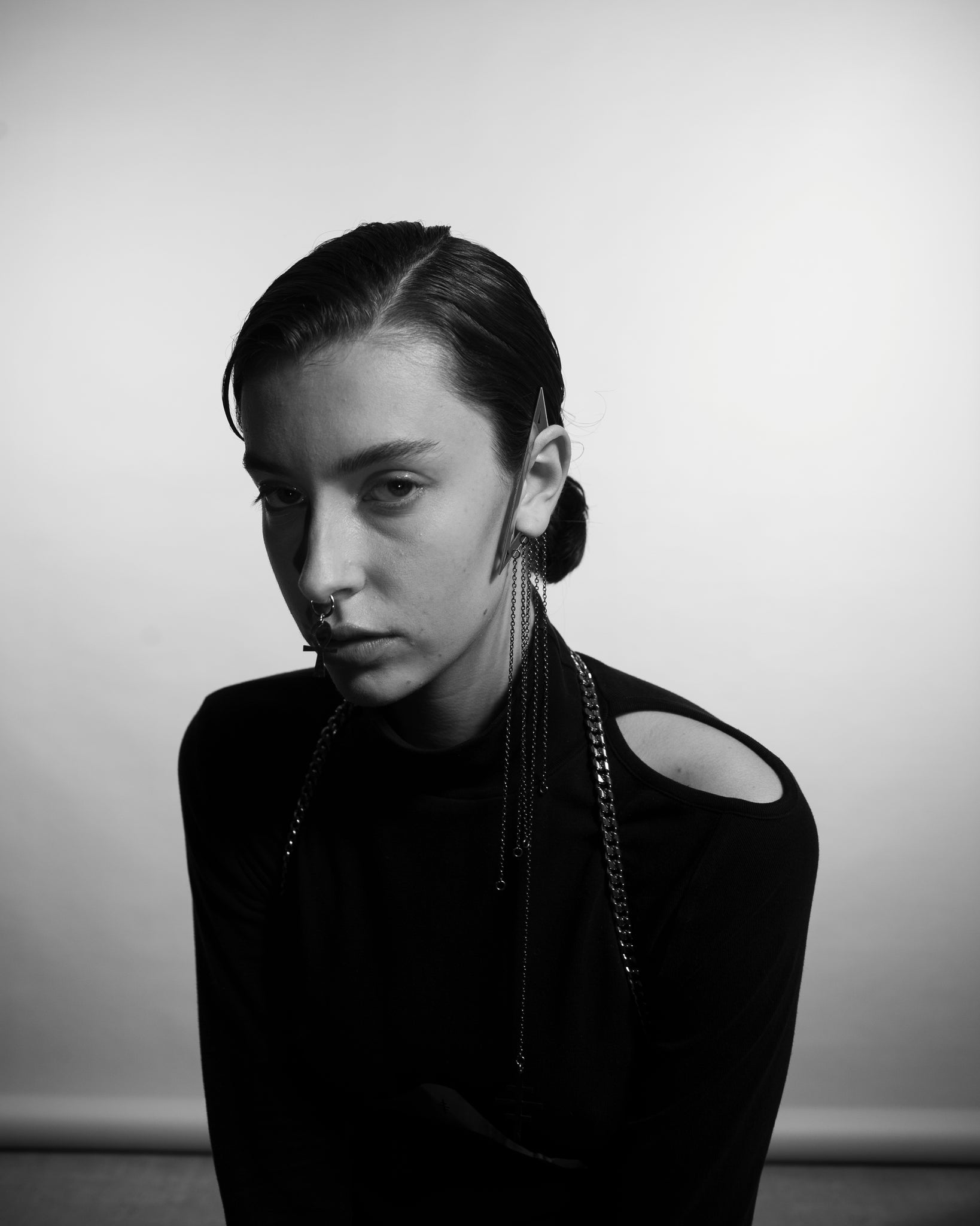 Triangle  [Water]  Ear-cuff  I